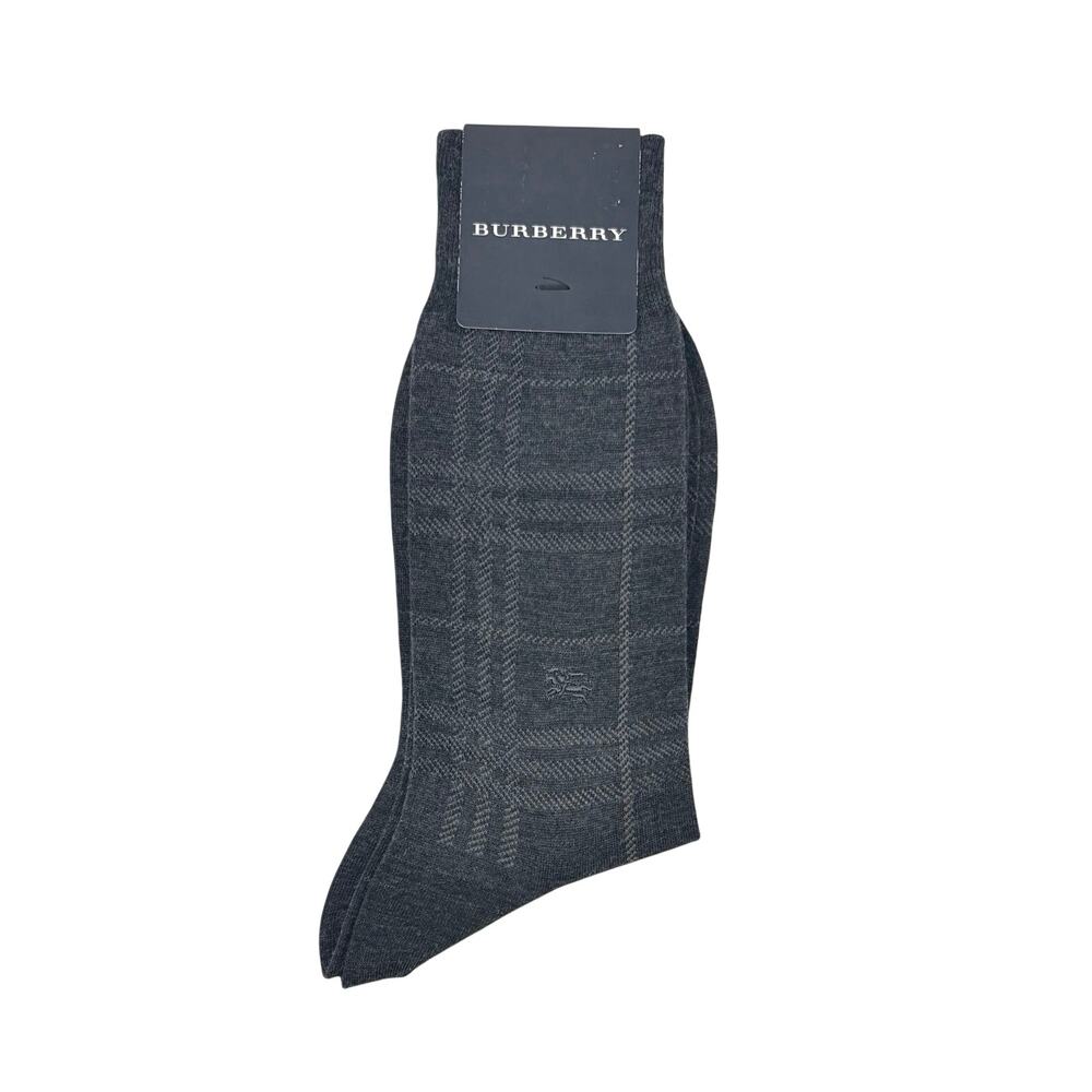 Burberry Dark Gray Nova Dress Socks